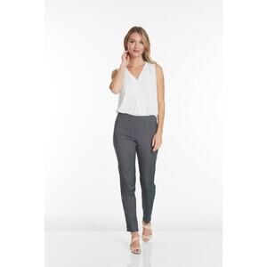 Slim-sation by Multiples Pull-On Narrow Leg Pant in Charcoal Sz 10 Office Career